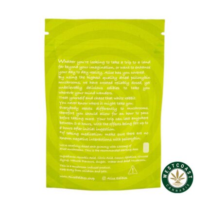 Alice Mushroom Gummy - Green Apple 1000mg - West Coast Cannabis