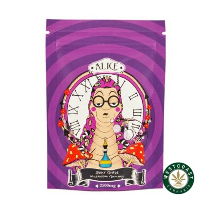 Alice Mushroom Gummy - Sour Grape 2500mg - West Coast Cannabis