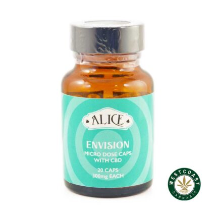 Alice Mushroom - Micro Dose Capsules - Envision (6000mg per Bottle) - West Coast Cannabis