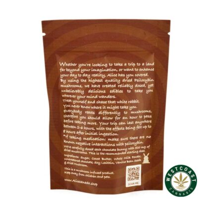 Alice Mushroom - Milk Chocolate 2500mg - West Coast Cannabis