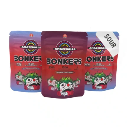 Amazeballs Edibles - Bonkers Gummies - 3000mg THC - West Coast Cannabis