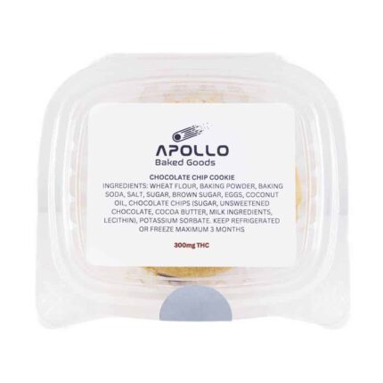 Apollo Baked Goods - Chocolate Chip Cookies - 300mg THC - West Coast Cannabis