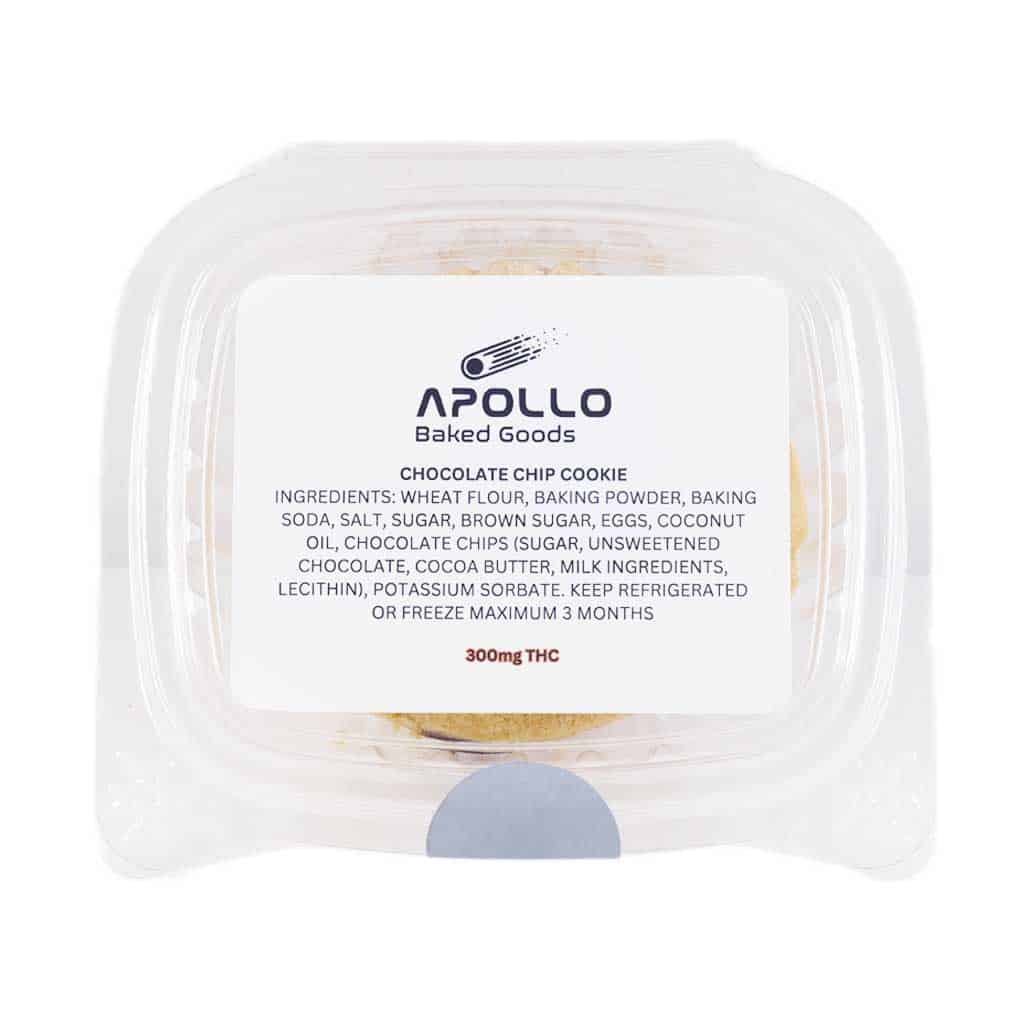 Apollo Baked Goods - Chocolate Chip Cookies - 300mg THC - West Coast Cannabis Apollo Baked Goods - Chocolate Chip Cookies - 300mg THC - West Coast Cannabis