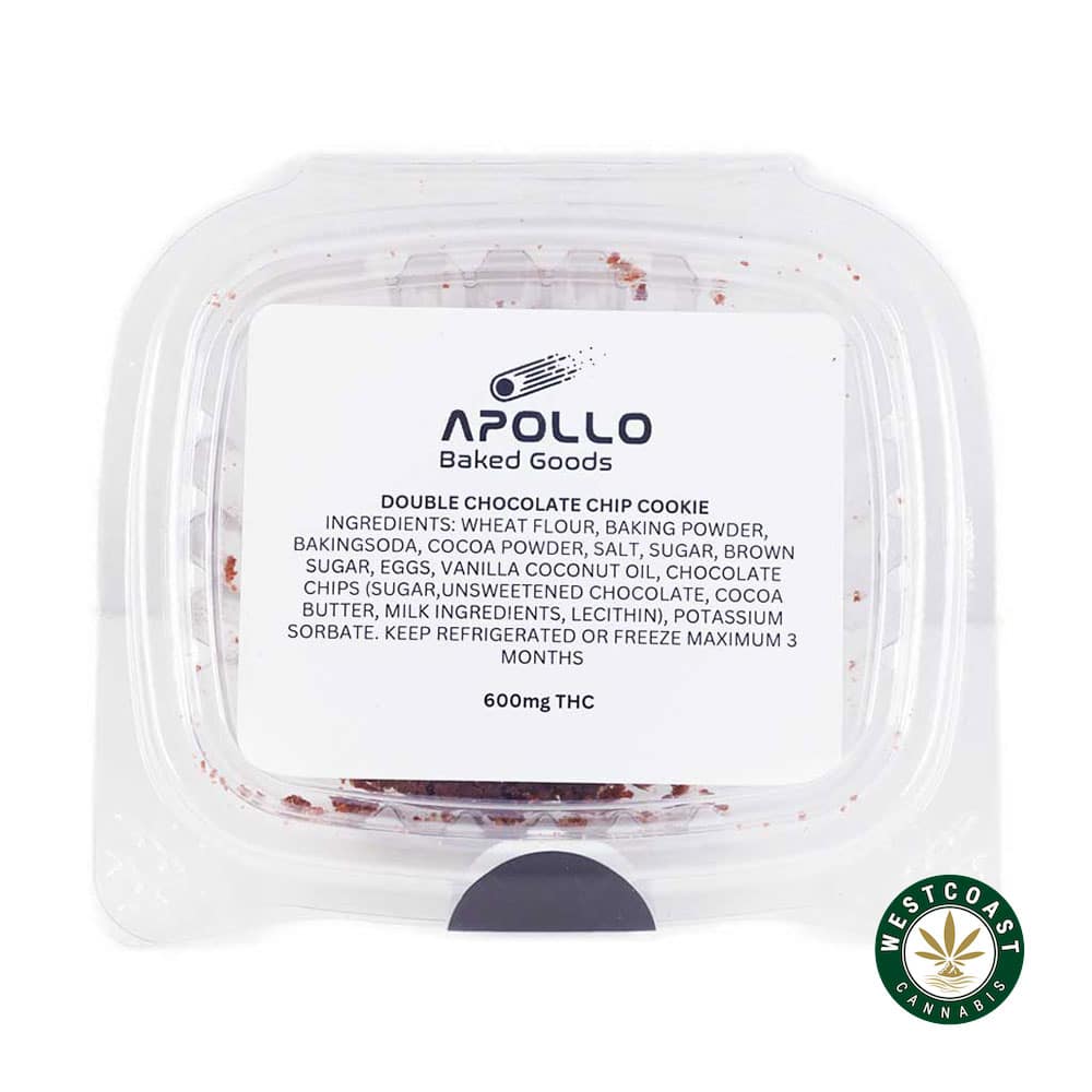 Apollo Baked Goods - Chocolate Chip Cookies - 600mg THC - West Coast Cannabis Apollo Baked Goods - Chocolate Chip Cookies - 600mg THC - West Coast Cannabis