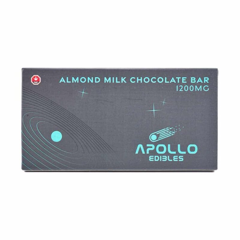Apollo Edible Chocolates - Almond Milk Chocolate Bar - 1200MG THC - West Coast Cannabis