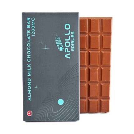 Apollo Edible Chocolates - Almond Milk Chocolate Bar - 1200MG THC - West Coast Cannabis