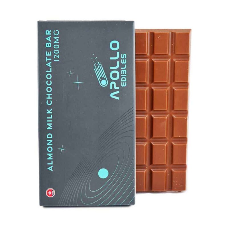 Apollo Edible Chocolates - Almond Milk Chocolate Bar - 1200MG THC - West Coast Cannabis
