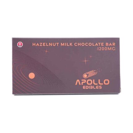 Apollo Edible Chocolates - Hazelnut Milk Chocolate Bar - 1200MG THC - West Coast Cannabis