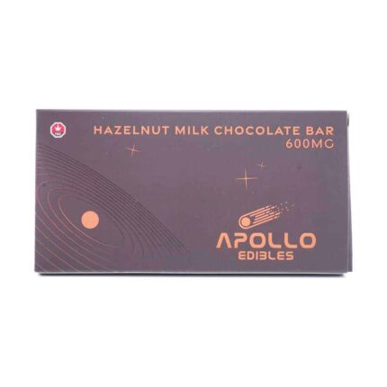Apollo Edible Chocolates - Hazelnut Milk Chocolate Bar - 600MG THC - West Coast Cannabis