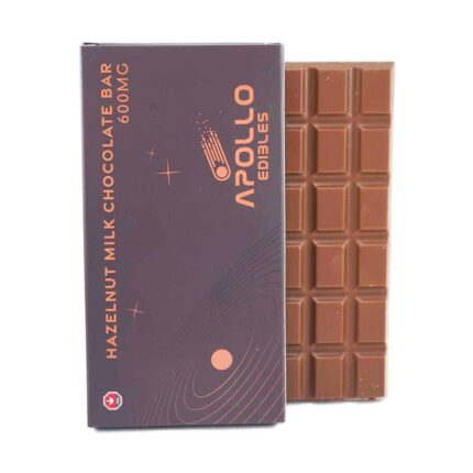 Apollo Edible Chocolates - Hazelnut Milk Chocolate Bar - 600MG THC - West Coast Cannabis