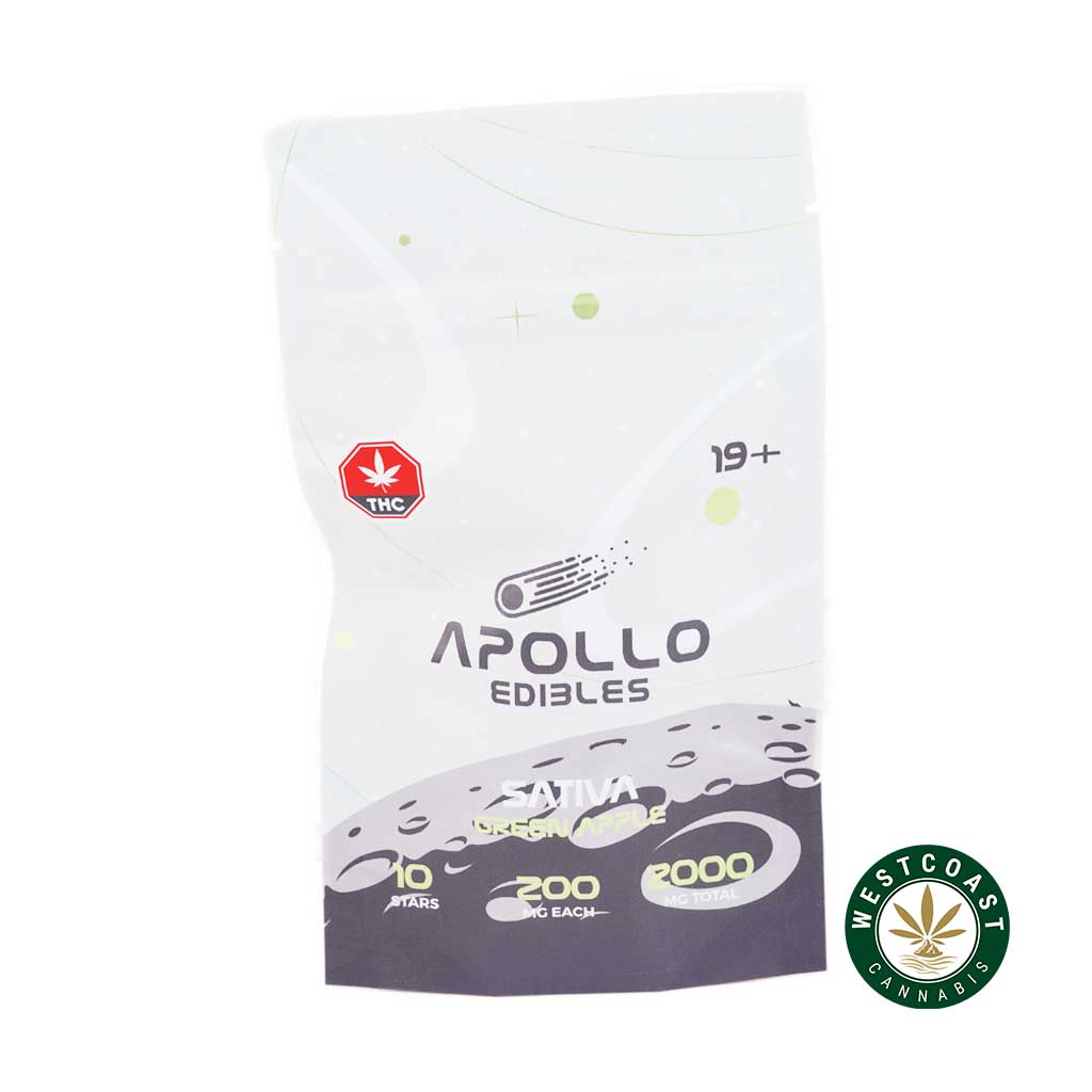 Apollo Edibles - Green Apple Shooting Stars 2000mg THC Sativa - West Coast Cannabis Apollo Edibles - Green Apple Shooting Stars 2000mg THC Sativa - West Coast Cannabis
