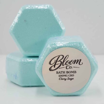 Bloom Co. - Clary Sage Bathbomb - 200MG CBD - West Coast Cannabis