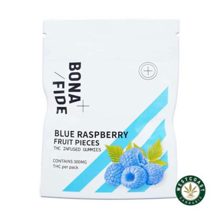 Bonafide – Blue Raspberry Fruit Pieces 300mg THC - West Coast Cannabis