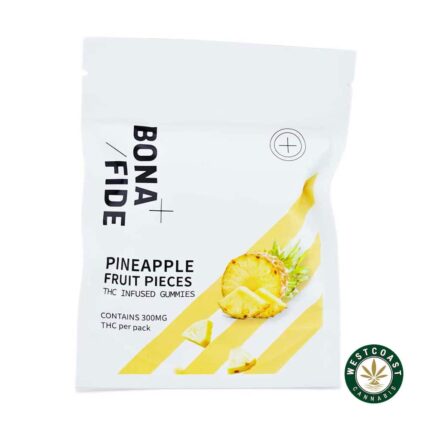 Bonafide – Pineapple Fruit Pieces 300mg THC - West Coast Cannabis