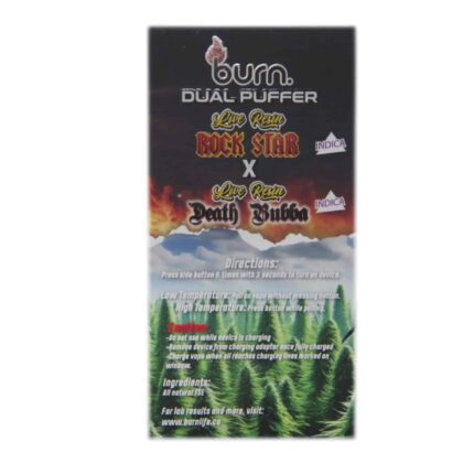 Burn Extracts - Dual 2 Gram Puffer – Live Resin Rockstar x Live Resin Death Bubba (2 Grams + 2 Gram) - West Coast Cannabis