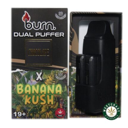 Burn Extracts - Dual 3 Gram Puffer – Chocolope x Banana Kush (3 Grams + 3 Gram) - West Coast Cannabis