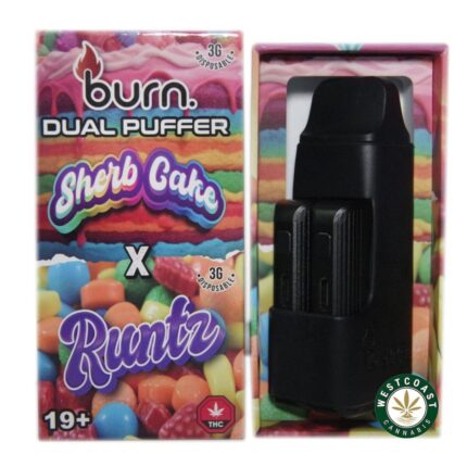 Burn Extracts - Dual 3 Gram Puffer – Sherb Cake x Runtz (3 Grams + 3 Gram) - West Coast Cannabis