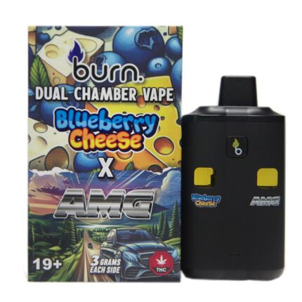 Burn Extracts - Dual Chamber Disposable Vape - Blueberry Cheese + AMG (3+3 Gram) - West Coast Cannabis