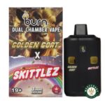 Burn Extracts - Dual Chamber Disposable Vape - Golden Goat + Skittlez (3+3 Gram) - West Coast Cannabis