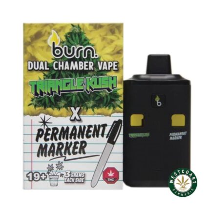 Burn Extracts - Dual Chamber Disposable Vape - Triangle Kush + Permanent Marker (3+3 Gram) - West Coast Cannabis