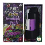 Burn Extracts - Dual Puffer – Live Resin Grandaddy Purple x Grape (2 Grams + 2 Gram) - West Coast Cannabis