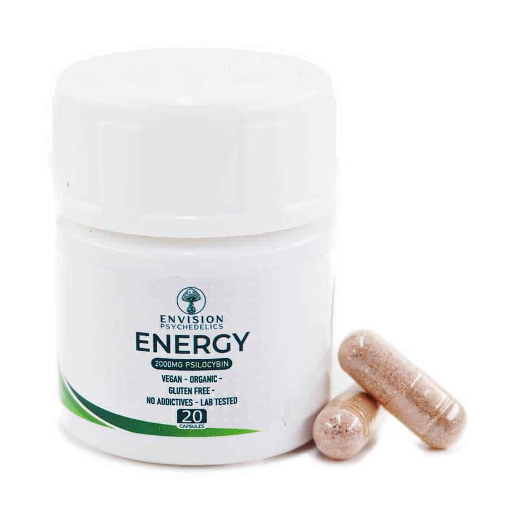 ENVISION™️ ENERGY - Microdose Capsules 2000mg Psilocybin - West Coast Cannabis ENVISION™️ ENERGY - Microdose Capsules 2000mg Psilocybin - West Coast Cannabis