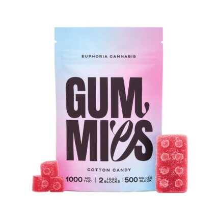 Euphoria Cannabis - Cotton Candy Gummies 1000mg THC - West Coast Cannabis