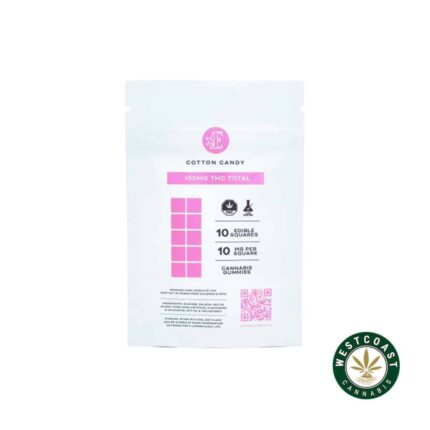 Euphoria Cannabis - Cotton Candy Gummies 100mg THC - West Coast Cannabis