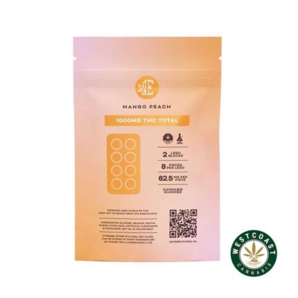Euphoria Cannabis - Mango Peach Gummies 1000mg THC - West Coast Cannabis