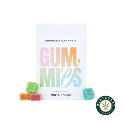 Euphoria Cannabis - Party Pack Gummies 100mg THC - West Coast Cannabis