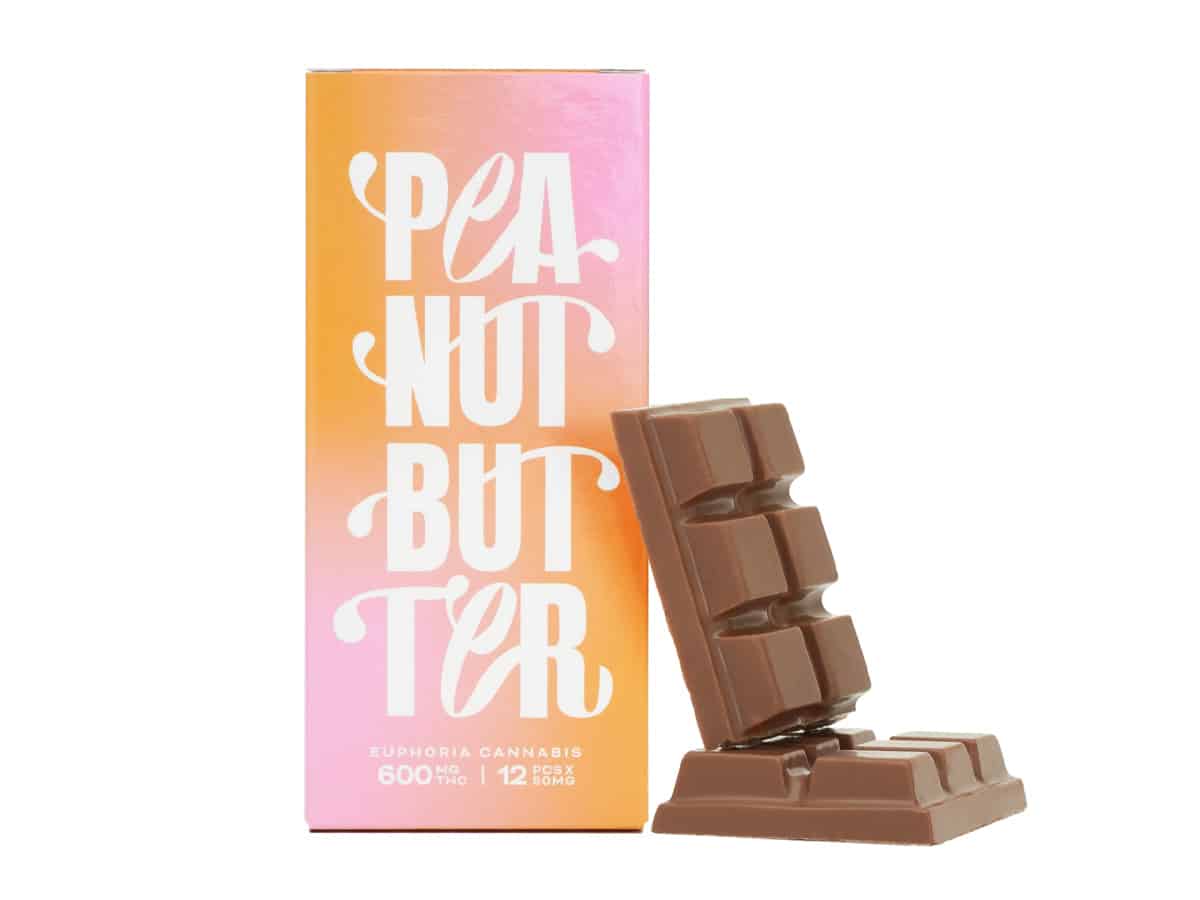 Euphoria Cannabis – Peanut Butter THC 600MG - West Coast Cannabis Euphoria Cannabis – Peanut Butter THC 600MG - West Coast Cannabis