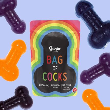 Ganja Edibles - Bag of Cocks Regular 240mg THC - West Coast Cannabis