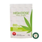 High Dose Fruit Gummy - Super Strength Sour Cherry 800mg THC (Sativa) - West Coast Cannabis