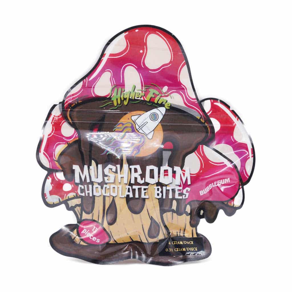 Higher Fire Extract - Mushroom Chocolate Bites - Bubblegum 4000mg - West Coast Cannabis Higher Fire Extract - Mushroom Chocolate Bites - Bubblegum 4000mg - West Coast Cannabis