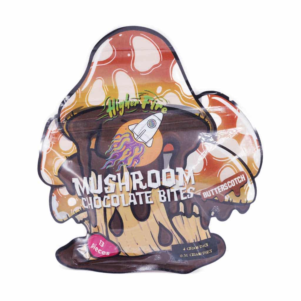 Higher Fire Extract - Mushroom Chocolate Bites - Butterscotch 4000mg - West Coast Cannabis Higher Fire Extract - Mushroom Chocolate Bites - Butterscotch 4000mg - West Coast Cannabis