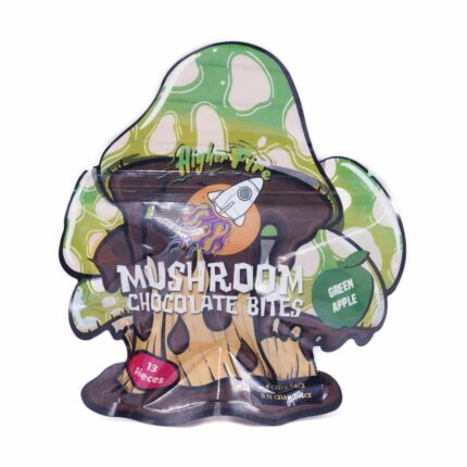 Higher Fire Extract - Mushroom Chocolate Bites - Green Apple 4000mg - West Coast Cannabis