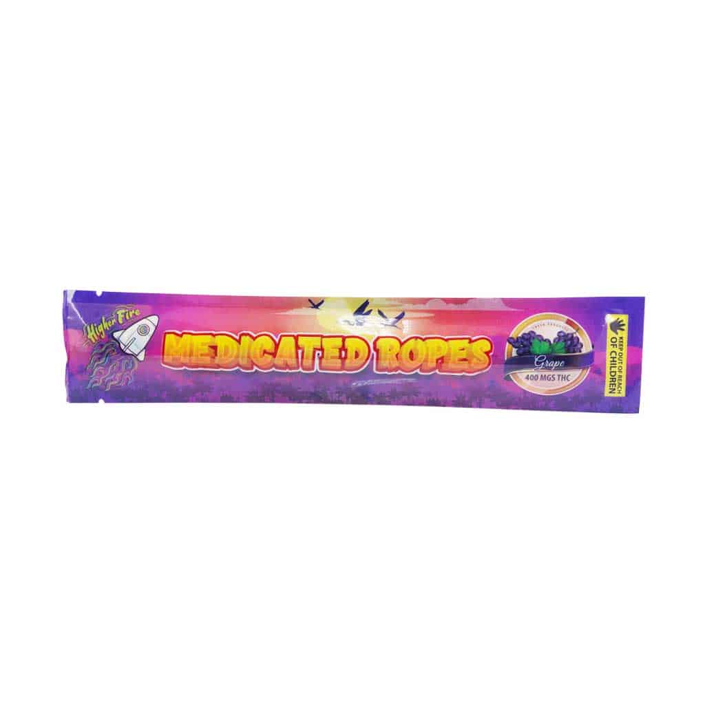Higher Fire Extracts - Medicated Ropes - Grape 400MG THC - West Coast Cannabis Higher Fire Extracts - Medicated Ropes - Grape 400MG THC - West Coast Cannabis