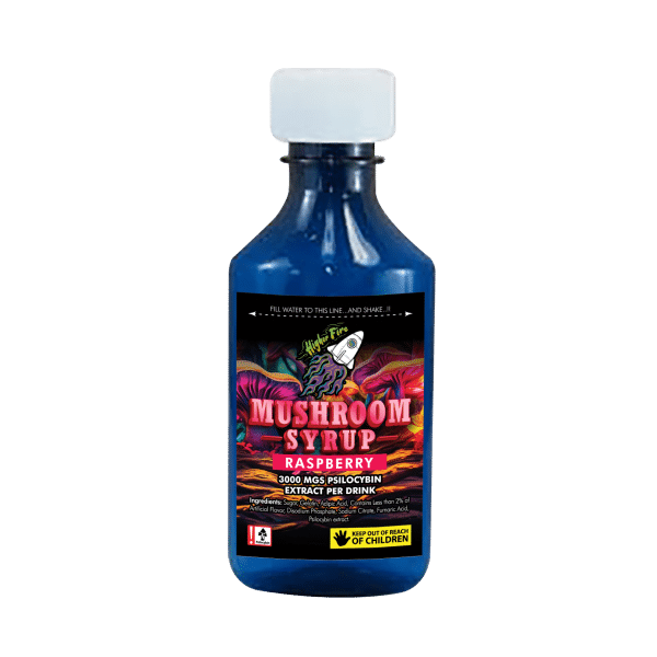 Higher Fire Extracts – Mushroom Syrup - Raspberry 3000mg Psilocybin - West Coast Cannabis Higher Fire Extracts – Mushroom Syrup - Raspberry 3000mg Psilocybin - West Coast Cannabis