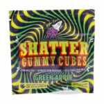 Higher Fire Extracts - Shatter Gummy Cubes - Green Apple 2500mg THC - West Coast Cannabis