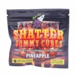 Higher Fire Extracts - Shatter Gummy Cubes - Pineapple 1000mg THC - West Coast Cannabis