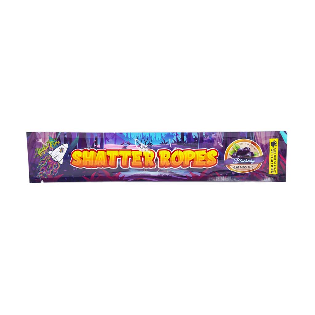 Higher Fire Extracts - Shatter Ropes - Blueberry 650MG THC - West Coast Cannabis Higher Fire Extracts - Shatter Ropes - Blueberry 650MG THC - West Coast Cannabis