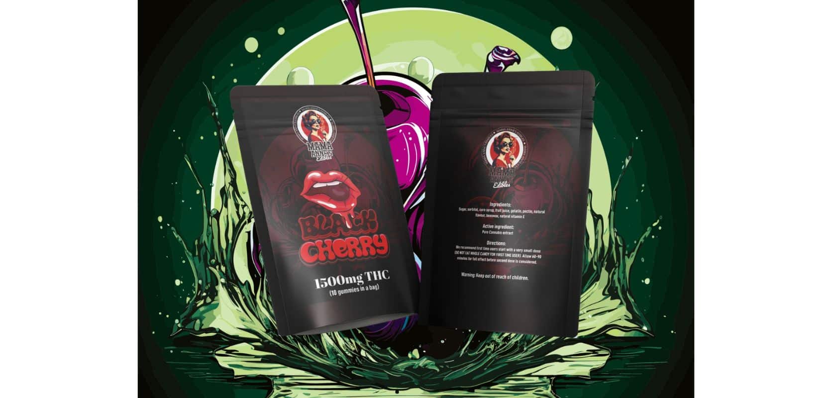 Mama Anne's Edibles - Black Cherry Gummy - 1500mg THC - West Coast Cannabis Mama Anne's Edibles - Black Cherry Gummy - 1500mg THC - West Coast Cannabis