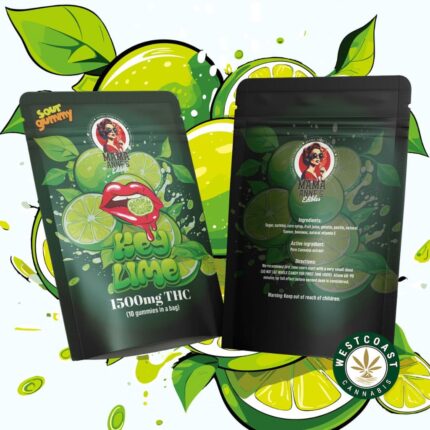 Mama Anne's Edibles - Key Lime Gummy - 1500mg THC - West Coast Cannabis