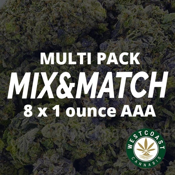 Multi Pack - AA/AAA Half Pound 8 x 28g - West Coast Cannabis Multi Pack - AA/AAA Half Pound 8 x 28g - West Coast Cannabis