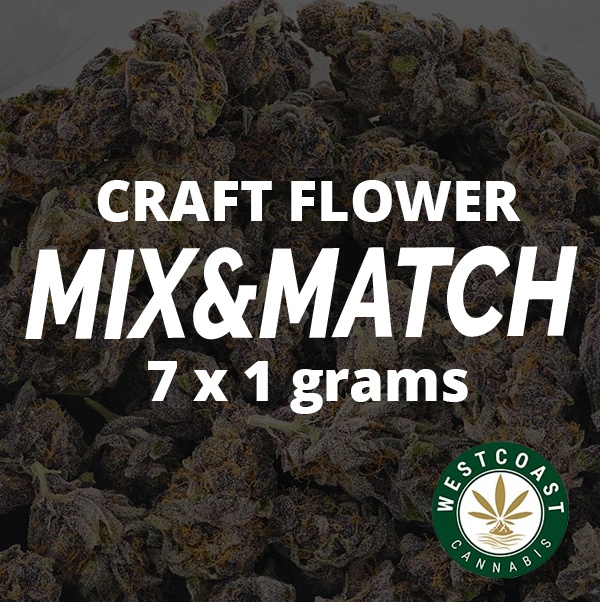 Multi Pack - Craft Flowers AAAA+ - 7 x 1g - West Coast Cannabis Multi Pack - Craft Flowers AAAA+ - 7 x 1g - West Coast Cannabis