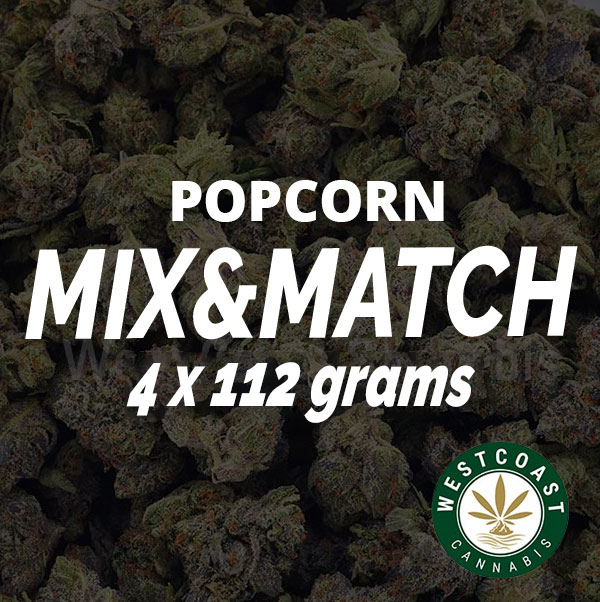 Multi Pack - Popcorn Flowers - 4 x Quarter Pound - West Coast Cannabis Multi Pack - Popcorn Flowers - 4 x Quarter Pound - West Coast Cannabis