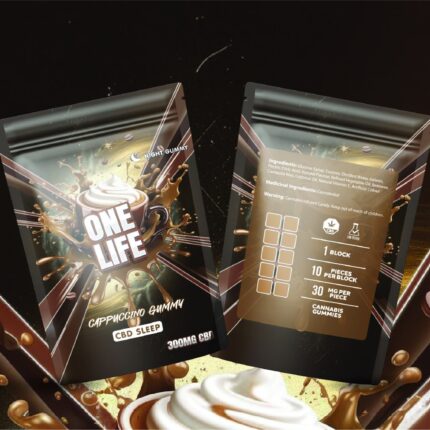 One Life Edibles - Cappuccino Gummy - 300mg CBD + 100mg Melatonin - West Coast Cannabis