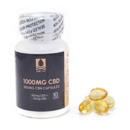 One Life Soft Gel Capsules - 1000mg CBD + 300mg CBN - West Coast Cannabis