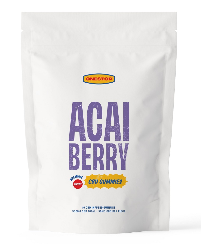 One Stop - Acai Berry CBD Gummies 500mg - West Coast Cannabis One Stop - Acai Berry CBD Gummies 500mg - West Coast Cannabis