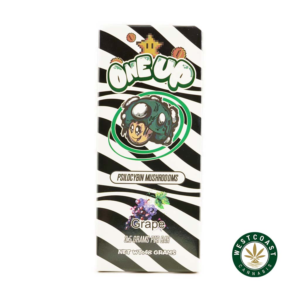 One Up - Psilocybin Mushrooms - Grape 3.5G Chocolate - West Coast Cannabis One Up - Psilocybin Mushrooms - Grape 3.5G Chocolate - West Coast Cannabis